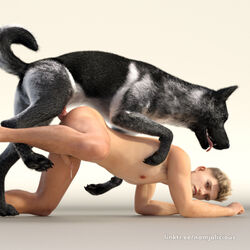 1:1 2021 3d_(artwork) all_fours anal anal_sex anatomically_correct anatomically_correct_genitalia anatomically_correct_penis animal_genitalia animal_penis armpit_hair artist_name ass black_body black_fur blonde_hair bodily_fluids body_hair canid canine canine_penis canis claws digital_media_(artwork) domestic_dog dripping duo feral feral_penetrating feral_penetrating_human from_behind_position fur gay genital_fluids genitals grey_body grey_fur hair hairy hairy_arms hairy_legs hiked_leg human human_on_feral human_penetrated interspecies knot looking_at_another looking_up male male/male male_penetrated male_penetrating male_penetrating_male mammal mounting multicolored_body multicolored_fur namjalicious nipples open_mouth pawpads paws penetration penile penile_penetration penis penis_in_ass precum precum_drip questionable_consent raised_tail sex simple_background teeth text tongue tongue_out url white_body white_fur zoophilia rating:Explicit score:141 user:bot