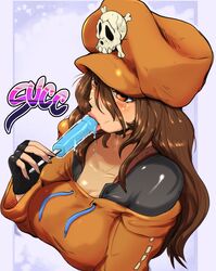 blush brown_hair guilty_gear may_(guilty_gear) popsicle raizengax riderx riderxtremex ritax suggestive rating:Explicit score:166 user:vicbauss