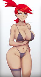 1girls big_breasts bikini breasts cartoon_network ear_piercing earrings female female_only foster's_home_for_imaginary_friends frankie_foster highleg_bikini huge_breasts large_breasts light-skinned_female light_skin looking_at_viewer phat_smash ponytail red_hair short_red_hair stockings thick_thighs thunderthighs wide_hips rating:Explicit score:288 user:Ruff23