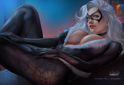 1girls big_breasts black_cat_(marvel) breasts cleavage clothed felicia_hardy female female_only large_breasts marvel realistic shurakrgt solo spider-man_(series) rating:Questionable score:253 user:justausername