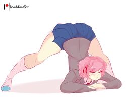 <1_second_video 1girls angry animated ass ass_shake ass_up blue_skirt doki_doki_literature_club female jack-o_pose jackochallenge large_ass lewddoodler natsuki_(doki_doki_literature_club) no_sound pale-skinned_female pale_skin pout simple_shading skirt solo solo_female solo_focus thick_ass thick_thighs top-down_bottom-up video wide_hips rating:Questionable score:616 user:LewdDoodler