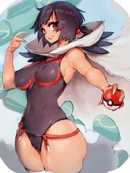 1girls areolae big_breasts breasts cameltoe female female_only fumio_(rsqkr) large_breasts nipples pokemon skin_tight solo thick_thighs wide_hips zinnia_(pokemon) rating:Explicit score:293 user:justausername