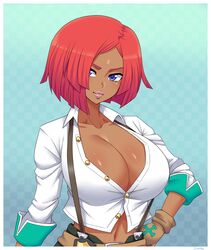 1girls big_breasts bob_cut breasts cleavage female female_only giovanna_(guilty_gear) guilty_gear large_breasts red_hair short_hair simmsy solo rating:Questionable score:102 user:justausername