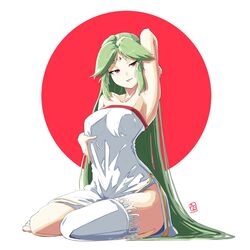 automatic_giraffe fair-skinned_female fair_skin female kid_icarus kid_icarus_uprising light-skinned_female light_skin nintendo palutena thighhighs thighs rating:Questionable score:143 user:Flake456