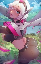 1girls ass big_ass big_breasts bubble_ass bubble_butt female female_only himmely irelia_xan league_of_legends light-skinned_female nipple_bulge project_irelia project_series riot_games short_hair skin_tight rating:Explicit score:95 user:deleted8863