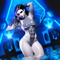 1girls 3d black_tape_project noahgraphicz overwatch purple_hair skimpy_bikini water widowmaker rating:Questionable score:205 user:Glocked