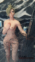 1girls 3d 3d_(artwork) athletic_female barefoot bathroom blizzard_entertainment blonde_hair completely_nude female female_focus female_only front_view hi_res legs mercy naked nude nude_female overwatch pussy shaved_pussy shower solo solo_female solo_focus studioaberration tied_hair water wet wide_hips rating:Explicit score:34 user:xplosive93