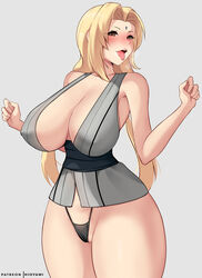 1girls alternate_version_available bare_arms bare_shoulders bare_thighs big_breasts black_panties black_thong blonde_hair blush boruto:_naruto_next_generations brown_eyes busty cameltoe cleavage clothed clothing curvaceous curvy curvy_figure cute erect_nipples erect_nipples_under_clothes female female_focus female_only forehead_jewel forehead_mark g-string highleg_panties hioyami hourglass_figure large_breasts lips lipstick looking_at_another mature mature_female narrow_shoulders naruto naruto_(classic) naruto_(series) naruto_shippuden naughty_face nipple_bulge no_pants nose_blush open_mouth panties partially_clothed pink_lips pink_lipstick pinup pose posing shounen_jump sideboob sleeveless sleeveless_shirt solo solo_female solo_focus standing string_panties thick_thighs thighs thin_arms thin_waist thong tied_hair tongue tongue_out tsunade twintails voluptuous wide_hips rating:Questionable score:140 user:pennyken