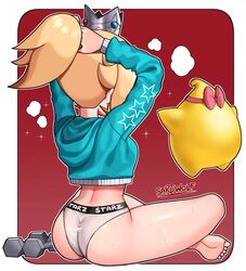 1girls ass cute female luma mario_(series) panties princess_rosalina sarukaiwolf sitting solo super_mario_galaxy sweater rating:Questionable score:386 user:MazeCreep23