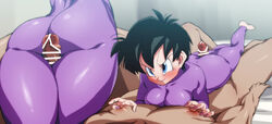 1boy 1girls ass big_ass big_breasts big_butt black_hair blue_eyes blush bodysuit breasts bubble_butt censor_bar censored clothed_female_nude_male dragon_ball dragon_ball_z faceless_male favorite female femdom huge_ass huge_breasts male_nipples nipples penis rom short_hair shounen_jump skin_tight skindentation smile thick_ass thigh_sex thighjob tight_clothing videl rating:Explicit score:153 user:Bikuta69