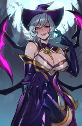 1girls 2020 bewitching_elise big_breasts busty crossed_legs curvaceous elise_kythera_zaavan harrowing_series hat horny_female league_of_legends looking_at_viewer pov pov_eye_contact ratatatat74 riot_games seductive_eyes seductive_look short_hair spider tales_from_the_rift_series thighhighs thin_waist voluptuous white_hair witch_hat rating:Explicit score:391 user:AdvancedMorganaEnjoyer