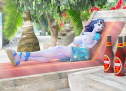 1girls 3d alternate_costume areolae big_breasts blender breasts cote_d'azur_widowmaker female female_only large_breasts nipples overwatch solo the_blue_widow33 widowmaker rating:Questionable score:64 user:justausername