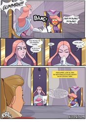 adora bright_moon clothed clothing comic comic_page dialogue female female_only fully_clothed glimmer_(she-ra) human humanoid nsfani queen_angella scared she-ra_and_the_princesses_of_power table text rating:Safe score:60 user:experbow