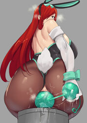 1girls anal anal_beads anal_masturbation anal_toy anus ass big_ass big_breasts breasts bubble_butt bunny_ears bunny_girl bunny_suit bunny_tail bunnysuit commentary_request erza_scarlet fairy_tail female female_only gloves hips huge_anal_beads large_breasts large_hips long_hair long_legs looking_at_viewer looking_back masturbation pantyhose red_hair seduction seductive seductive_eyes seductive_look seductive_mouth seductive_pose seductive_smile sex_toy solo stockings stormcow toy wide_hips rating:Explicit score:447 user:justausername