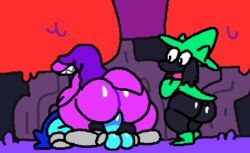 1girls 2021 2boys animated anthro ass balls big_balls big_butt blue_skin bodily_fluids bouncing_ass cowgirl_position deltarune female from_front_position genital_fluids genitals group human kris_(deltarune) male male/female mammal on_bottom on_top pussy_juice ralsei remake sex superiorfox susie_(deltarune) tagme vaginal vaginal_penetration video_games rating:Explicit score:218 user:Crusher4455