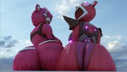 2girls 3d anthro ass ass_focus behind_view cuddle_team_leader daiidalus female female_only fortnite fortnite:_battle_royale furry looking_at_viewer looking_back looking_down looking_down_at_viewer mecha_cuddle_master tagme vhsdaii rating:Questionable score:136 user:Rubber_Eraser