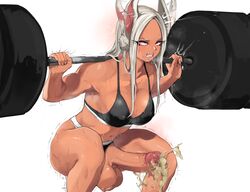 1futa balls big_breasts big_penis bouncing_penis bunny_ears cum cum_on_penis cumming_smegma dark-skinned_female dark-skinned_futanari ejaculation futa_only futanari hands-free handsfree_ejaculation huge_balls kneeling mamimi_(artist) miruko muscular_futanari my_hero_academia orgasm penis possible_smegma precum_drip retracted_foreskin rumi_usagiyama smegma smelly_cum solo sports_bikini squatting sweaty_body tagme unusual_cum urethral_smegma weightlifting white_hair rating:Explicit score:470 user:Cranium