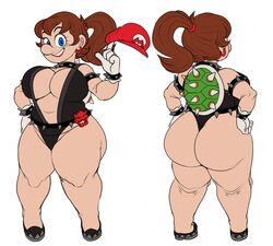 ass big_ass big_breasts big_butt big_nose blue_eyes bowser_logo breasts brown_hair bubble_butt curvy detnox enemy_conversion female huge_breasts inner_sideboob large_ass large_breasts lipstick maria_(detnox) mariette mario mario_(series) new_super_mario_bros._u_deluxe rule_63 tagme video_games voluptuous white_background rating:Explicit score:144 user:Bobbysauce