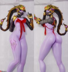 3d ass big_ass body_pillow breasts nemesis_3d overwatch ribbon scorpion_tail scorpion_widowmaker shiny_skin tattoo thick_thighs thighs widowmaker rating:Questionable score:48 user:Nemesis_3d