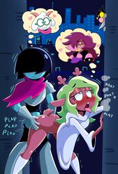 2021 2girls 3boys :3 ahe_gao anthro armor ass bedroom_eyes being_watched bent_over bisexual blonde_hair blue_skin blush blush_stickers blushing bottomless butt cute dark_world deer deer_girl deltarune deltarune_chapter_2 detailed_background drshanks24 eyelashes fantasizing fantasy female from_behind furry goat green_glasses hair_covering_eye hair_over_eyes half-closed_eyes hearts hetero high_resolution highres it's_the_big_shot_himself_spamton_g_spamton jacket kris_(deltarune) male neutral_expression night noelle_(deltarune) noelle_holiday outdoors outside panting pussy_juice ralsei ralsei_with_white_fur red_scarf robe round_glasses sex shivering smile sound_effects spamton_g_spamton straight straight_sex susie_(deltarune) thinking_of_someone_else thought_bubble white_boots rating:Explicit score:669 user:CharlieCop