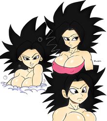 1girls artist_signature bath big_breasts black_eyes black_hair breasts bubbles caulifla cleavage dragon_ball dragon_ball_super erect_nipples_under_clothes female female_focus female_only lewdyartz looking_at_viewer multiple_images nude saiyan signature smile smiling smiling_at_viewer solo solo_female solo_focus tubetop rating:Questionable score:46 user:dunno92