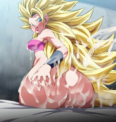 1girls anus ass big_ass big_breasts blonde_hair breasts caulifla censor_bar censored cum cum_on_ass cum_on_body cum_on_breasts cum_on_hair dragon_ball dragon_ball_super eye_contact female grabbing_own_ass long_hair looking_at_viewer looking_back pussy rom saiyan shounen_jump sitting solo super_saiyan_3 thick_ass tongue_out rating:Explicit score:205 user:Bikuta69