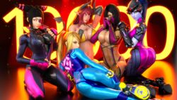 3d adeptusinfinitus ass big_breasts bikini black_hair blender blonde_hair blue_hair bodysuit breasts choker demon_tail drill_hair elbow_gloves glowing_eyes heels high_heels horns juri_han kneeling latex laying_down metroid midriff mileena monster_girl mortal_kombat original_character overwatch ponytail posing red_hair samus_aran seductive shoes sinia skintight street_fighter succubus succubus_horns succubus_tail tail thighhighs thighs widowmaker xps zero_suit_samus rating:Questionable score:203 user:AdeptusInfinitus