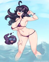 1girls alternate_breast_size big_breasts bikini breasts female female_only game_freak gastly hex_maniac large_breasts nintendo pokemon pokemon_oras pokemon_rse solo supersatanson swimsuit water rating:Questionable score:123 user:justausername