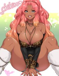 1girls big_breasts breasts dark-skinned_female dark_skin female female_only gyaru large_breasts looking_at_viewer ryo_agawa solo rating:Questionable score:192 user:justausername