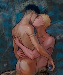 2boys armwear ass ass_focus big_ass big_butt black_hair blonde_hair boruto:_naruto_next_generations completely_naked completely_nude dat_ass dilf embrace father_and_son gay incest kawaki kissing light-skinned_male light_skin male male/male male_only mature mbyak naked naruto naruto_(series) necklace nude nude_male romantic romantic_ambiance sex short_hair shounen_jump sitting spiky_hair standing topless topless_male twink uzumaki_naruto whisker_markings yaoi yellow_hair rating:Explicit score:101 user:firefly_kunai