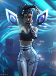 3d cameltoe cleavage female female_focus k/da_all_out_kai'sa k/da_all_out_series kai'sa large_breasts league_of_legends looking_at_viewer pinup solo solo_female therealzoh tight_clothing rating:Questionable score:379 user:stopbeingabrokenwebsite