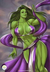 1girls abs belly_dancer belly_dancer_outfit big_breasts bikini didi_esmeralda earrings female female_only green_body green_hair green_skin hoop_earrings huge_breasts hulk_(series) large_breasts loincloth long_hair looking_at_viewer marvel marvel_comics muscles muscular muscular_female she-hulk skimpy_clothes solo thick_thighs thunder_thighs voluptuous voluptuous_female wide_hips rating:Questionable score:133 user:Antivenin