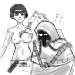 adeptus_mechanicus confusion greenmarine guardswoman humor imperial_guard techpriest unknown_gender warhammer_(franchise) warhammer_40k rating:Explicit score:10 user:bot