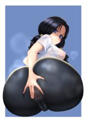 1girls alternate_version_available anus_outline anus_peek anus_visible_through_clothes ass ass_focus big_ass big_butt bike_shorts black_hair blue_eyes breasts cameltoe dragon_ball dragon_ball_z female grabbing_own_ass high_resolution huge_ass iceringer large_ass looking_back musk nipple_bulge nipples_visible_through_clothing shorts smell solo spandex_shorts spread_anus sweat thick_ass videl wet_clothes rating:Explicit score:660 user:Bikuta69