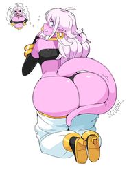 1girls android_21 android_21_(good) ass ass_expansion big_ass bio-android_(dragon_ball) blue_eyes dr-worm dragon_ball dragon_ball_fighterz dragon_ball_z female female_only lewdlemage majin majin_android_21 monster_girl thick thick_ass rating:Questionable score:349 user:justausername