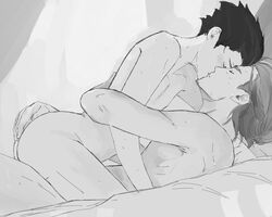  asanoya azumane_asahi bottom_on_top fingering gay gay_sex haikyuu!! hand_on_ass kissing nishinoya_yuu riding yaoi  rating:explicit score: user:nishi_noya