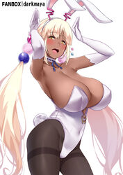 1girls 2021 animal_ears armpits arms_up bangs black_legwear blonde_hair blush breasts bunny_pose choker cleavage covered_navel dark-skinned_female dark_skin darkmaya elbow_gloves eyebrows_visible_through_hair fake_animal_ears fake_tail female female_focus female_only from_side gloves hololive hololive_english hololive_english_-council- huge_breasts leotard long_hair pantyhose planet_hair_ornament playboy_bunny rabbit_ears rabbit_tail ribbon_choker sidelocks solo solo_female solo_focus tail tsukumo_sana twintails very_long_hair virtual_youtuber white_gloves white_leotard yellow_eyes rating:Questionable score:236 user:St1rolvamp3ler