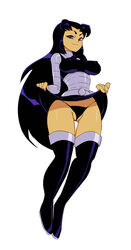 blackfire dc dc_comics female komand'r orange_skin purple_eyes schpicy straight_hair teen_titans thong_panties upskirt rating:Explicit score:190 user:StarfireXBlackfire