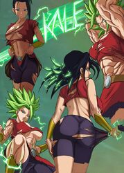 1girls abs blue_eyes bracelets breasts cleavage dragon_ball dragon_ball_super elitenappa female female_focus female_only female_saiyan golden_bracelet green_hair kale kale_(berserker) legendary_super_saiyan muscles muscular muscular_female ripped_clothes ripped_clothing saiyan shounen_jump solo solo_female solo_focus super_saiyan super_saiyan_2 torn_clothes torn_clothing transformation underboob universe_6 universe_6/universe_7 veiny_arms veiny_muscles rating:Explicit score:129 user:moistlover