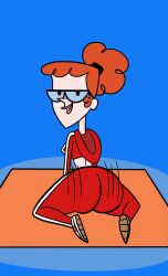  big_ass cartoon_network clothed dexter dexter's_laboratory dualityiris fully_clothed genderswap_(mtf) huge_ass large_ass red_hair rule_63 twerk twerking  rating:questionable score: user:bot