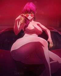 adjusting_eyewear adjusting_glasses adjusting_sunglasses claws evelynn female female_only glasses k/da_evelynn k/da_series khartemis large_breasts league_of_legends looking_over_eyewear looking_over_glasses looking_over_sunglasses pink-tinted_eyewear purple-tinted_eyewear pussy riot_games solo solo_female sunglasses tinted_eyewear yellow_eyes rating:Explicit score:120 user:warzone34