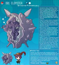 cloyster english_text hi_res humanization kinkymation marine mollusk mollusk_humanoid nintendo page_91 page_number pokémon_(species) pokedex pokemon pokemon-girl_encyclopedia pokemorph pokemusu profile tagme text text_box rating:Questionable score:106 user:!nner$elf89