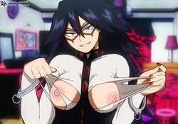 1girls areolae big_breasts big_nipples black_hair breasts female female_only hair_between_eyes handcuffs hero_outfit_(mha) long_hair looking_at_viewer midnight_(my_hero_academia) my_hero_academia naked nemuri_kayama nipples nude nude_female red_nails seductive_look seductive_smile shoganight smile solo solo_female space-panda rating:Explicit score:379 user:DeuceJuicem