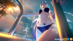 1girls 3d alternate_costume aqua_hair asian bikini blue_eyes blue_hair cute cyan_eyes cyan_hair eyelashes female female_only k/da_all_out_seraphine k/da_all_out_series k/da_series kinkykatt3d league_of_legends light-skinned_female light_skin long_hair long_ponytail nude pale-skinned_female pale_skin petite pink_eyeshadow pink_lipstick pinup playboy_bunny ponytail pool poolside riot_games seductive_eyes seductive_look seraphine_(league_of_legends) solo tattoo teenager viewed_from_below rating:Explicit score:75 user:kinkykatt3d