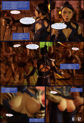 3d asian asian_female bare_ass bare_breasts big_ass big_breasts comic comic_page dialogue elbow_gloves english_text group kitana liu_kang mortal_kombat mortal_kombat_11 page_6 page_number ripped_clothing shoulder_armor smokescreen117 snarling tarkatan tight_clothing torn_clothes tribe wide_hips rating:Explicit score:12 user:ElianV