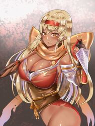 1girls alternate_costume ass bare_thighs blonde_hair bottomless breasts cleavage commission elbow_gloves fingerless_gloves fire_emblem fire_emblem:_the_binding_blade fire_emblem_heroes gloves huge_breasts igrene_(fire_emblem) igrene_(ninja)_(fire_emblem) knife looking_at_viewer ninja nintendo no_panties official_alternate_costume open_mouth solo thighs torn_clothes very_long_hair waihihi weapon yellow_eyes rating:Questionable score:13 user:kris923