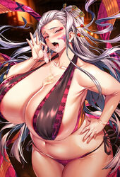 areola_slip areolae bbw big_breasts bikini chubby chubby_female cleavage cor369 cum_in_mouth daki_(kimetsu_no_yaiba) demon_girl demon_slayer enormous_breasts eyeshadow facial_markings female female_only forehead hair_ornament hand_on_hip huge_breasts kimetsu_no_yaiba large_breasts lingerie long_hair looking_at_viewer obi plump side-tie_panties solo sweat thick_thighs used_condom venus_body white_hair wide_hips wow_(artist) rating:Explicit score:253 user:Krekk000