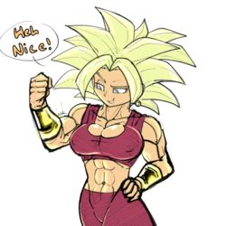 1girls abs biceps breasts dragon_ball dragon_ball_super female_saiyan kefla legendary_super_saiyan muscular pseudocel saiyan solo solo_female super_saiyan universe_6/universe_7 universe_6_saiyan/universe_7_saiyan rating:Explicit score:52 user:Rachel_Raven