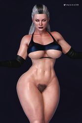 1girls 3d apone3d big_ass big_breasts black_and_white_hair bottomless bra breasts female female_only gloves light-skinned_female light_skin looking_at_viewer milf mortal_kombat mortal_kombat_11 pubic_hair sindel solo solo_female thick_thighs twindel underboob voluptuous wide_hips rating:Explicit score:149 user:Jerkoff2099