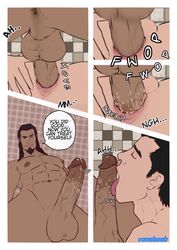 2boys abs age_difference anal anal_penetration anal_sex avatar_the_last_airbender balls bara beard big_ass big_butt big_muscles big_penis black_hair blue_eyes brown_hair comic comic_page cum_dripping_from_penis cum_in_ass cumming dark-skinned_male dark_skin dilf english_text erect_nipples erection facial_hair fellatio fuck_and_suck gay gay_sex licking licking_cum licking_penis mako male male/male male_only muscles muscular muscular_male nude older_dom_younger_sub older_male older_penetrating_younger oral oral_sex pecs penis spread_legs suck_and_fuck sucking the_legend_of_korra thrusting_into_ass tongue_out tonraq vansbeab veiny_penis yaoi younger_male rating:Explicit score:64 user:vansbeab